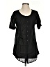 Guess 100% Rayon Black Short Sleeve Blouse Size XS - photo 1