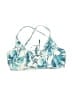 Cupshe Floral Blue Swimsuit Top Size S - photo 1