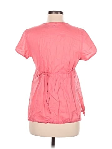Announcements Maternity Short Sleeve Blouse (view 2)