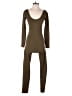 Los Angeles Apparel Solid Brown Jumpsuit Size L - photo 1