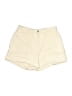 Ghanda 100% Cotton Solid Ivory Khaki Shorts Size 14 - photo 1