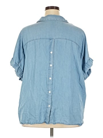 Indigo Rose Short Sleeve Blouse (view 2)