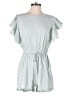 Angashion Solid Teal Romper Size L - photo 1