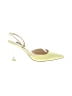 Nine West Yellow Heels Size 8 1/2 - photo 1