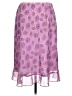 Apostrophe 100% Polyester Paisley Purple Casual Skirt Size L - photo 2