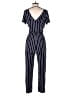 Express Stripes Blue Jumpsuit Size S - photo 2