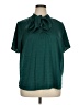 Vince Camuto Stars Teal Short Sleeve Blouse Size 1X - photo 1