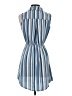 Bebop 100% Polyester Stripes Blue Casual Dress Size S - photo 2