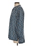 Anne Klein 100% Polyester Chevron-herringbone Blue Long Sleeve Blouse Size M - photo 5
