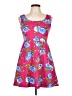 Forever 21 Floral Pink Cocktail Dress Size L - photo 1