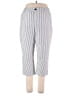Croft & Barrow Stripes White Casual Pants Size 18 - photo 1