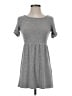 Forever 21 Solid Gray Casual Dress Size S - photo 1