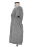 Forever 21 Solid Gray Casual Dress Size S - photo 5