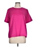 Ann Taylor 100% Polyester Pink Short Sleeve Top Size L - photo 1
