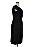 Merona Solid Black Casual Dress Size 14 - photo 4
