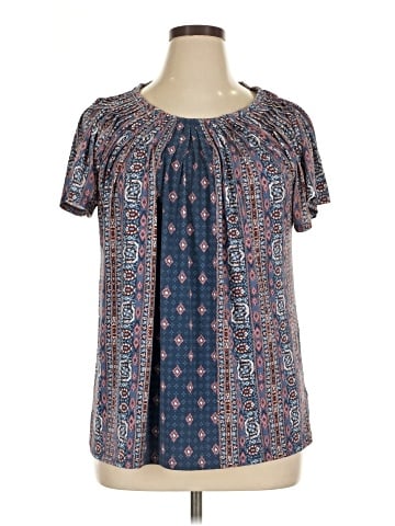 Style&Co Short Sleeve Blouse (view 1)