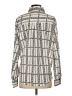 Janet Chung 100% Polyester Print Ivory Long Sleeve Blouse Size M - photo 2