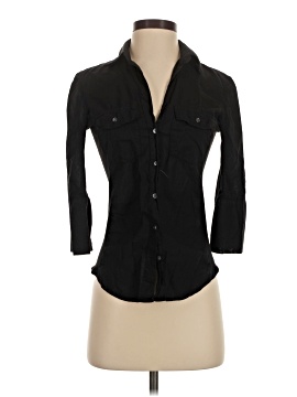 James Perse 3/4 Sleeve Button Down Shirt