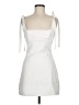 Zara 100% Polyester White Casual Dress Size M - photo 1