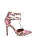 Jessica Simpson Plaid Pink Heels Size 8 1/2 - photo 1