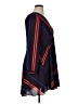 Express 100% Polyester Stripes Blue Black Casual Dress Size XL - photo 4