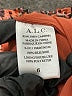 A.L.C. 100% Silk Orange 3/4 Sleeve Silk Top Size 6 - photo 5