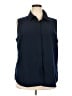 Travelsmith Blue Sleeveless Button-Down Shirt Size 2X - photo 1