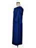 H&M Solid Blue Cocktail Dress Size L - photo 5