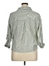 Zara Stripes Green 3/4 Sleeve Blouse Size XL - photo 2