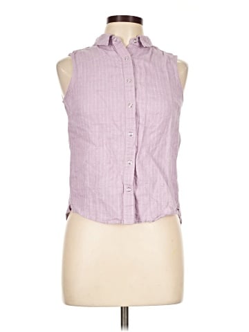 Brora Sleeveless Button-Down Shirt (view 1)