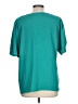 NY Collection 100% Polyester Teal Short Sleeve Blouse Size L - photo 2