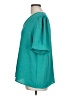 NY Collection 100% Polyester Teal Short Sleeve Blouse Size L - photo 5