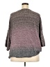 Purejill Color Block Gray Pullover Sweater Size 3X - photo 2