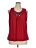 Elle Red Sleeveless Blouse Size 1X - photo 1