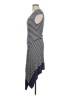 Max Studio Stripes Gray Casual Dress Size L - photo 5