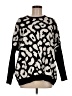 Patrizia Luca Animal Print Black Pullover Sweater One size - photo 1
