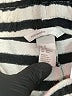 H&M 100% Cotton Stripes Ivory Shorts Size XS - photo 3