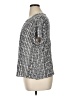 Jennifer Lopez Tweed Gray Short Sleeve Henley Size XL - photo 5