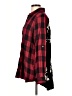 Kyla Seo 100% Viscose Plaid Red Long Sleeve Button-Down Shirt Size L - photo 5