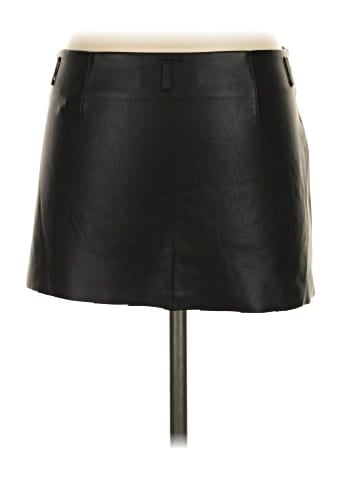 MNG Faux Leather Skirt (view 2)