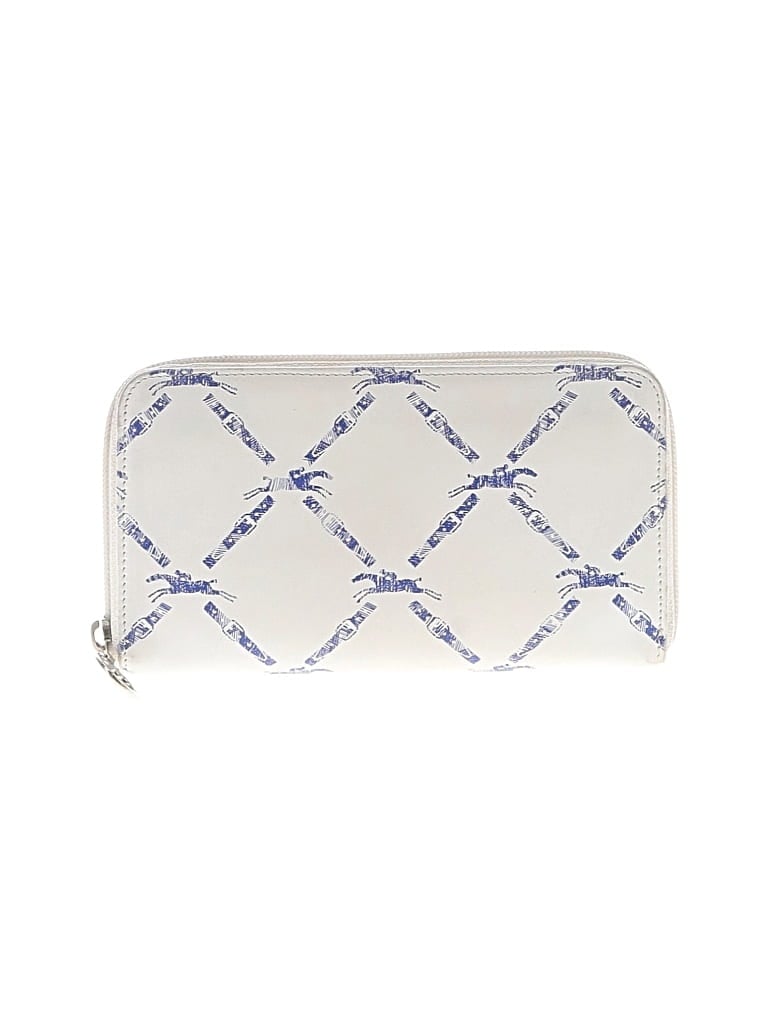 Pre-owned Longchamp Wallet In White
