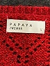Papaya Chevron-herringbone Red Pullover Sweater Size L - photo 7