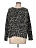 Apt. 9 100% Polyester Tweed Black Pullover Sweater Size L - photo 1