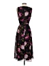 DKNY 100% Polyester Floral Black Cocktail Dress Size 2 - photo 2