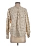 Old Navy 100% Cotton Polka Dots Ivory Long Sleeve Blouse Size M - photo 1