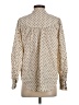 Old Navy 100% Cotton Polka Dots Ivory Long Sleeve Blouse Size M - photo 2