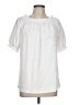 Assorted Brands 100% Polyester White Short Sleeve Blouse Size L - photo 1