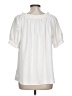 Assorted Brands 100% Polyester White Short Sleeve Blouse Size L - photo 2