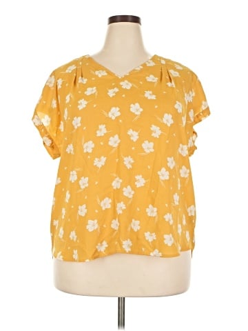 Simply Vera Vera Wang Short Sleeve Blouse (view 1)