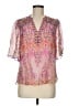 Hale Bob Pink 3/4 Sleeve Blouse Size M - photo 1